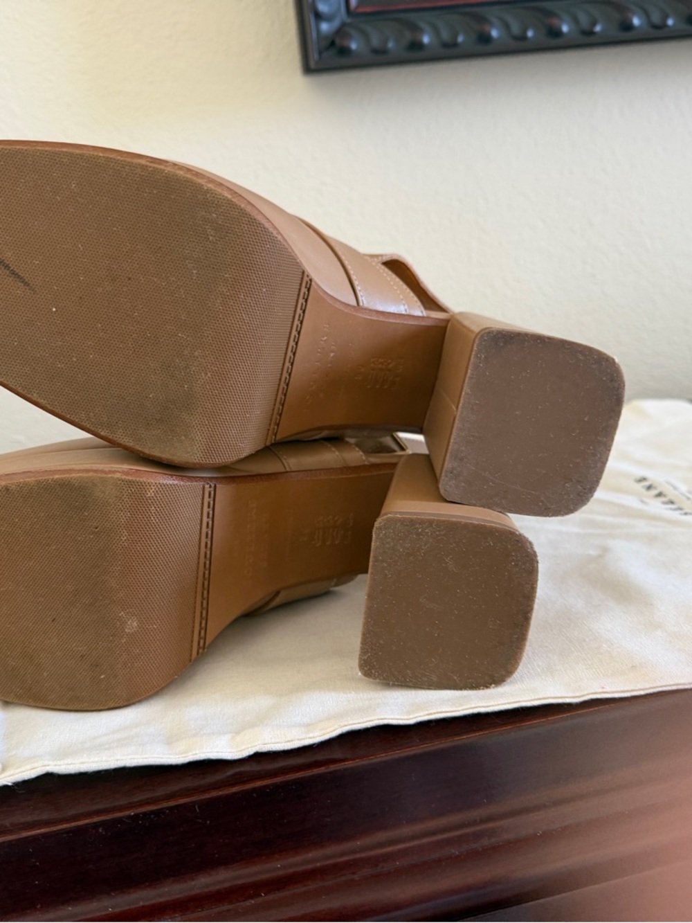 Sezane Rebecca High Clogs Smooth Light Beige - Size 36 - Picture 4 of 6